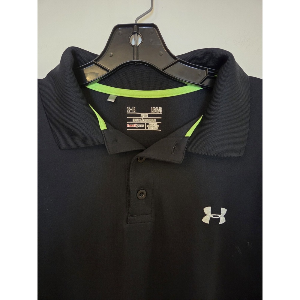 Under Armour black polo-size large